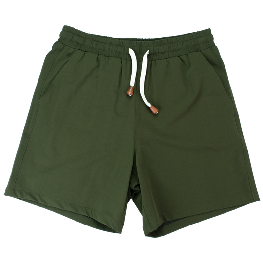 Shoreline Flow Olive Swim Trunks
