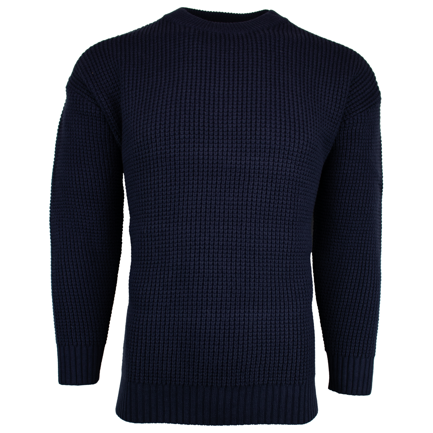 Cable Crew Neck- Navy