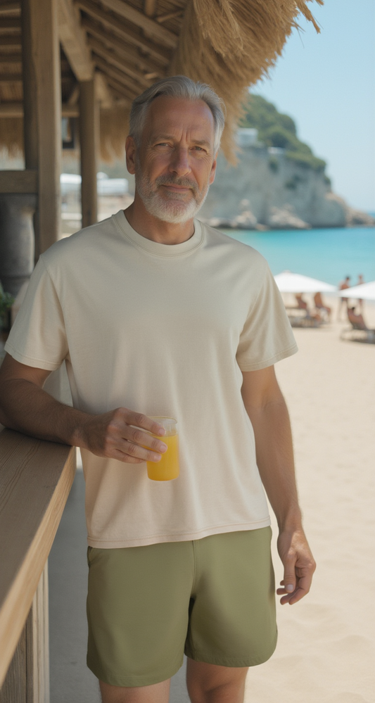 Shoreline Flow Sage Swim Trunks