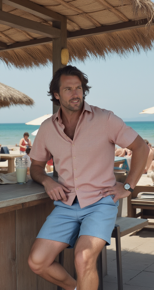 Coastal Lines Red Stripe