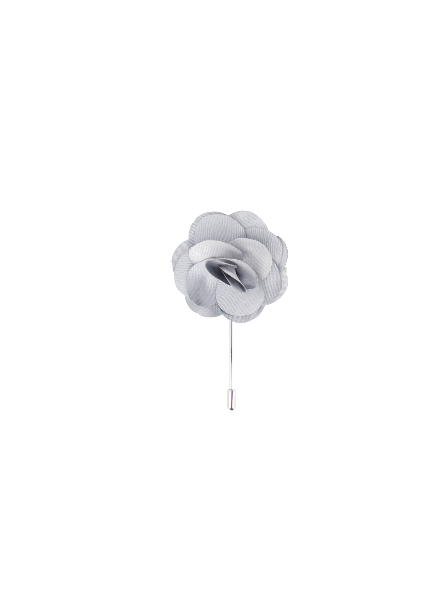 Silver Satin Lapel Pin
