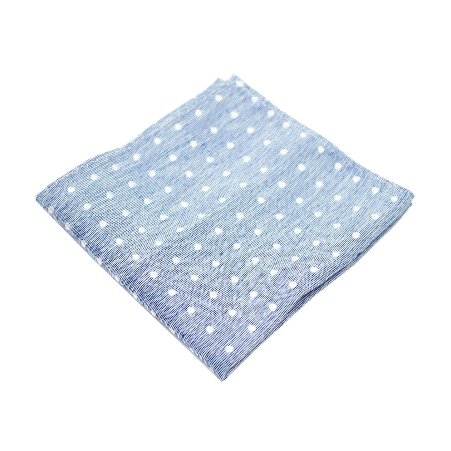 Blue & White Polkadot Pocket Square