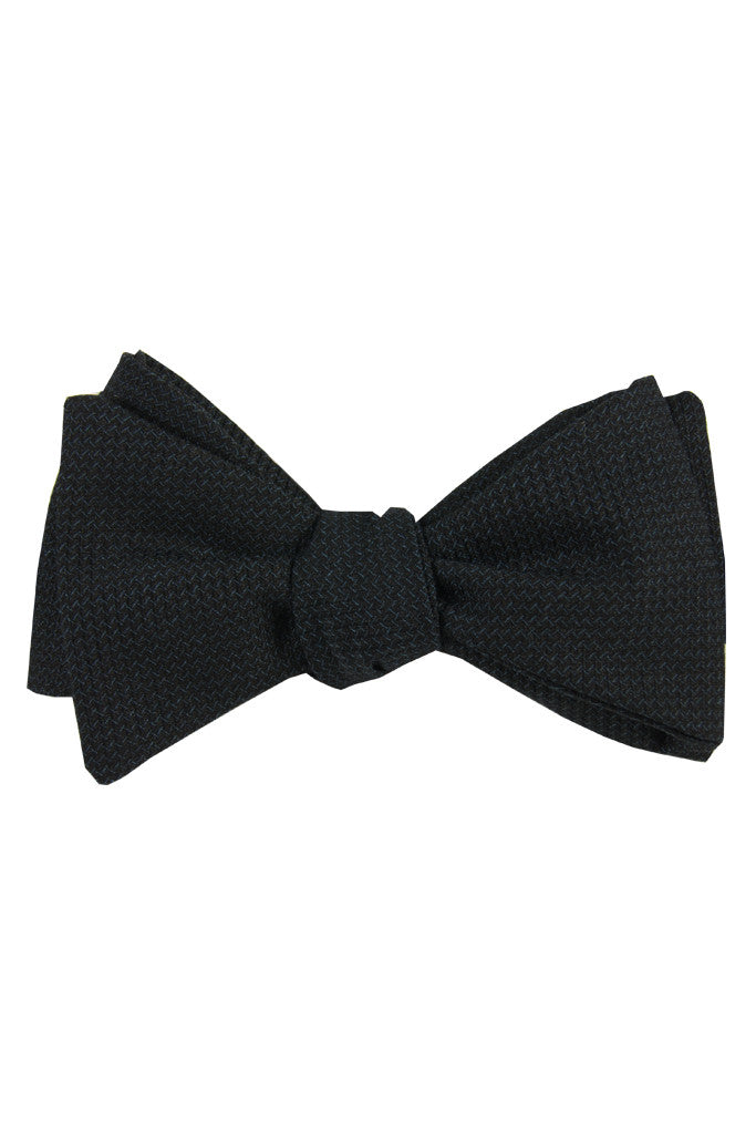 Black & Fine Blue Accent Tie