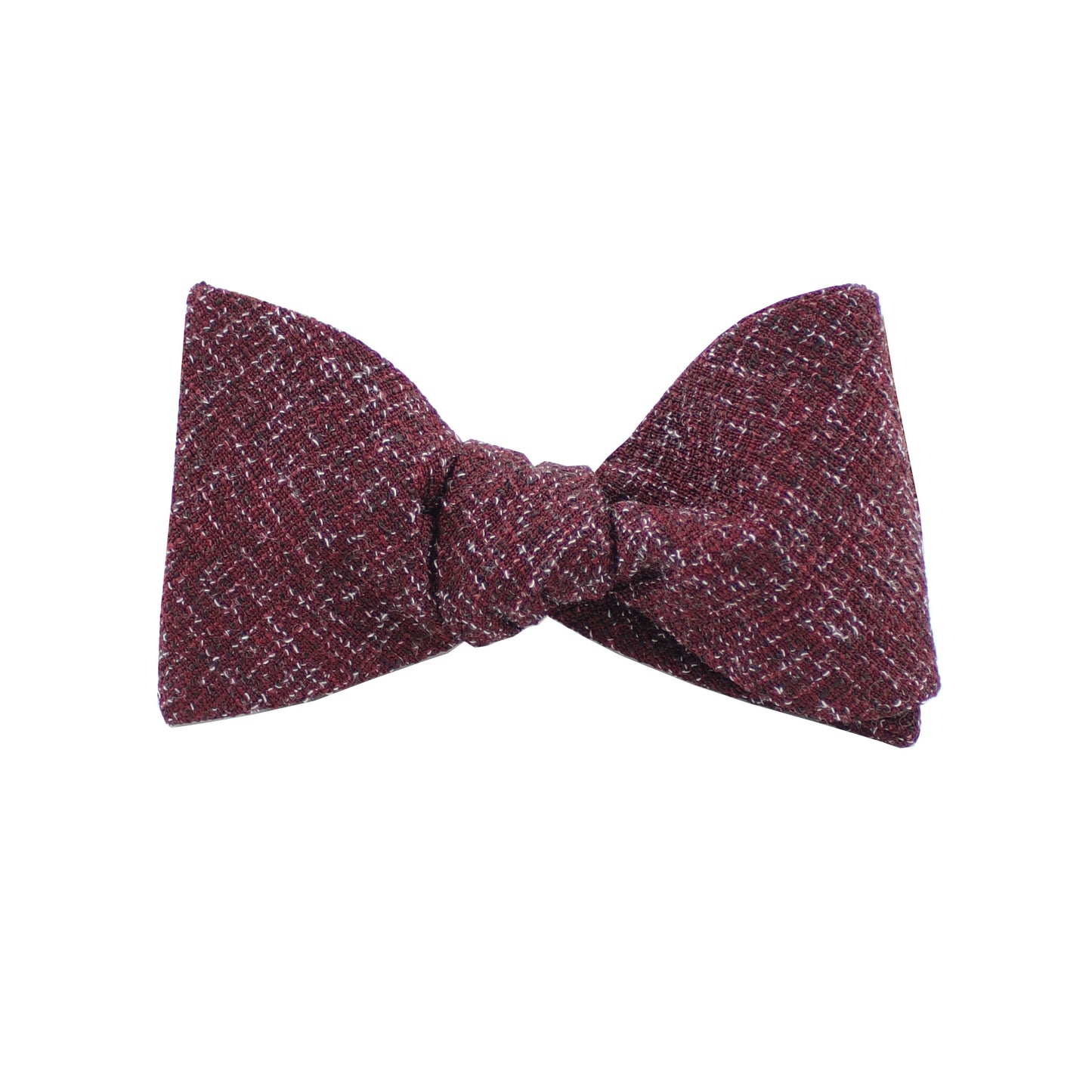 Burgundy Twill Self Tie Bow Tie from DIBI