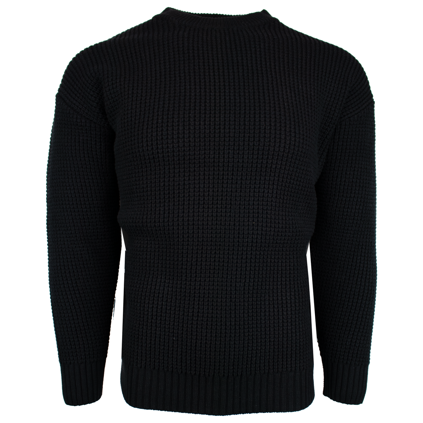 Cable Crew Neck- Black