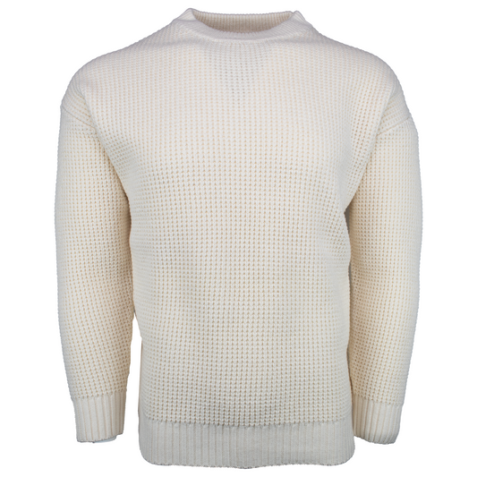 Cable Crew Neck- Cream