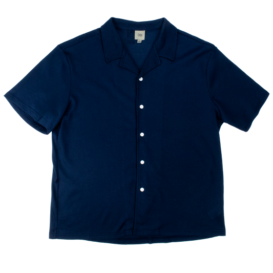 Navy Camp Knit