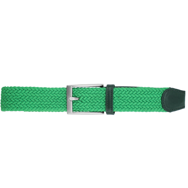 Solid Kelly Green Elastic Belt