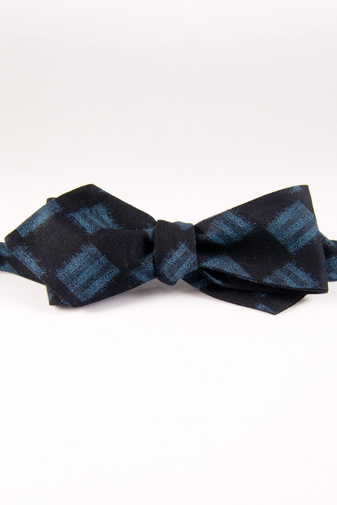 Checks & Balances Eton Blue Self Tie Bow Tie