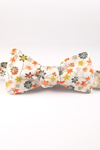 Petrina's Posies Almond Self Tie Bow Tie