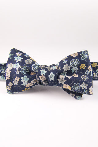 Petrina's Posies Catalina Blue Self Tie Bow Tie