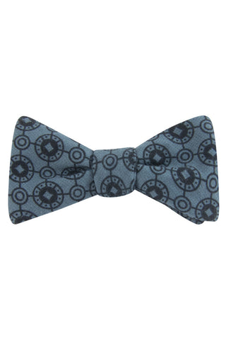 Steel Coinage Self Tie Bow Tie