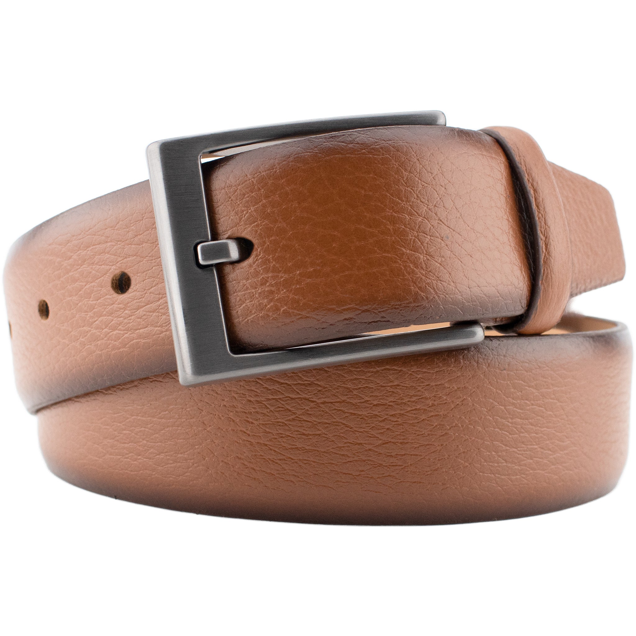 Caramel Pebble Leather Belt