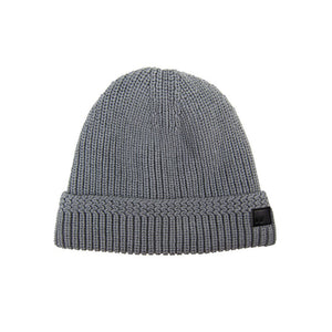 Grey Cable Knit Fur Lined Beanie from DIBI