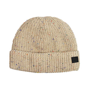 Faux Fur Lined Beige Donegal Beanie from DIBI