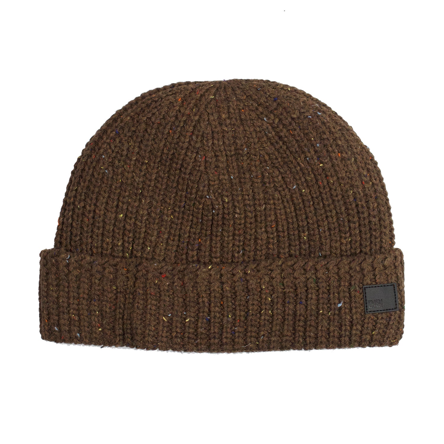 Faux Fur Lined Brown Donegal Beanie from DIBI