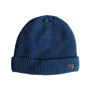 Teal Cable Knit Fur Lined Beanie from DIBI
