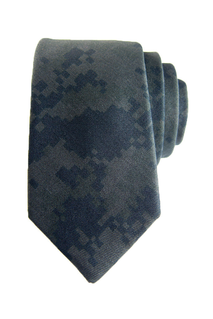 Dark Digital Camo Tie