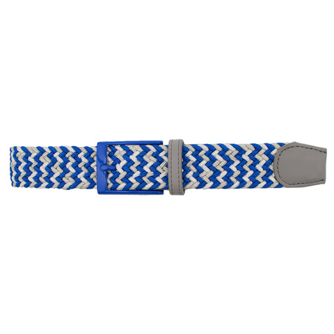 Blue, Grey, & White Elastic Belt