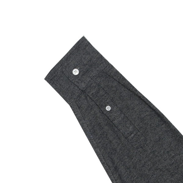 Black Twill Brushed Flannel