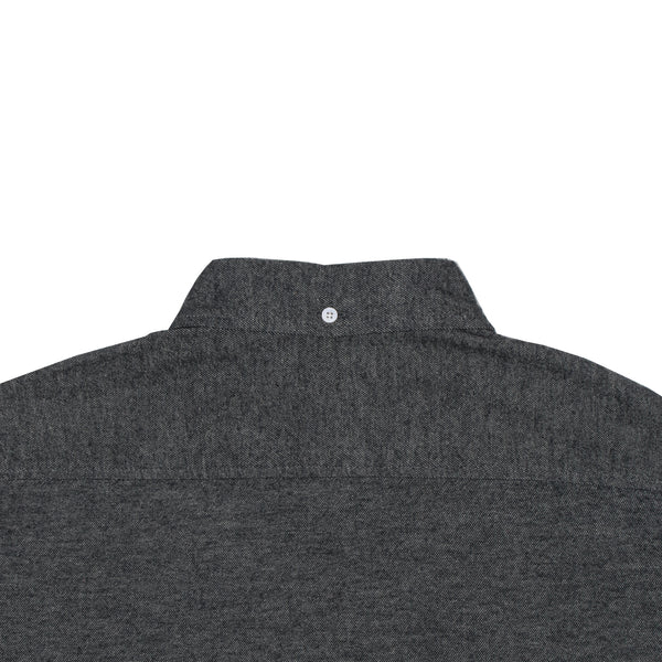 Black Twill Brushed Flannel