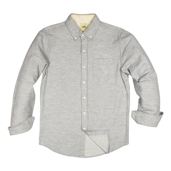 Light Grey Twill Brushed Flannel