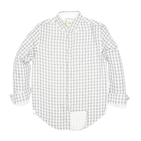 Light Grey Gingham Soft Hand Double Cloth
