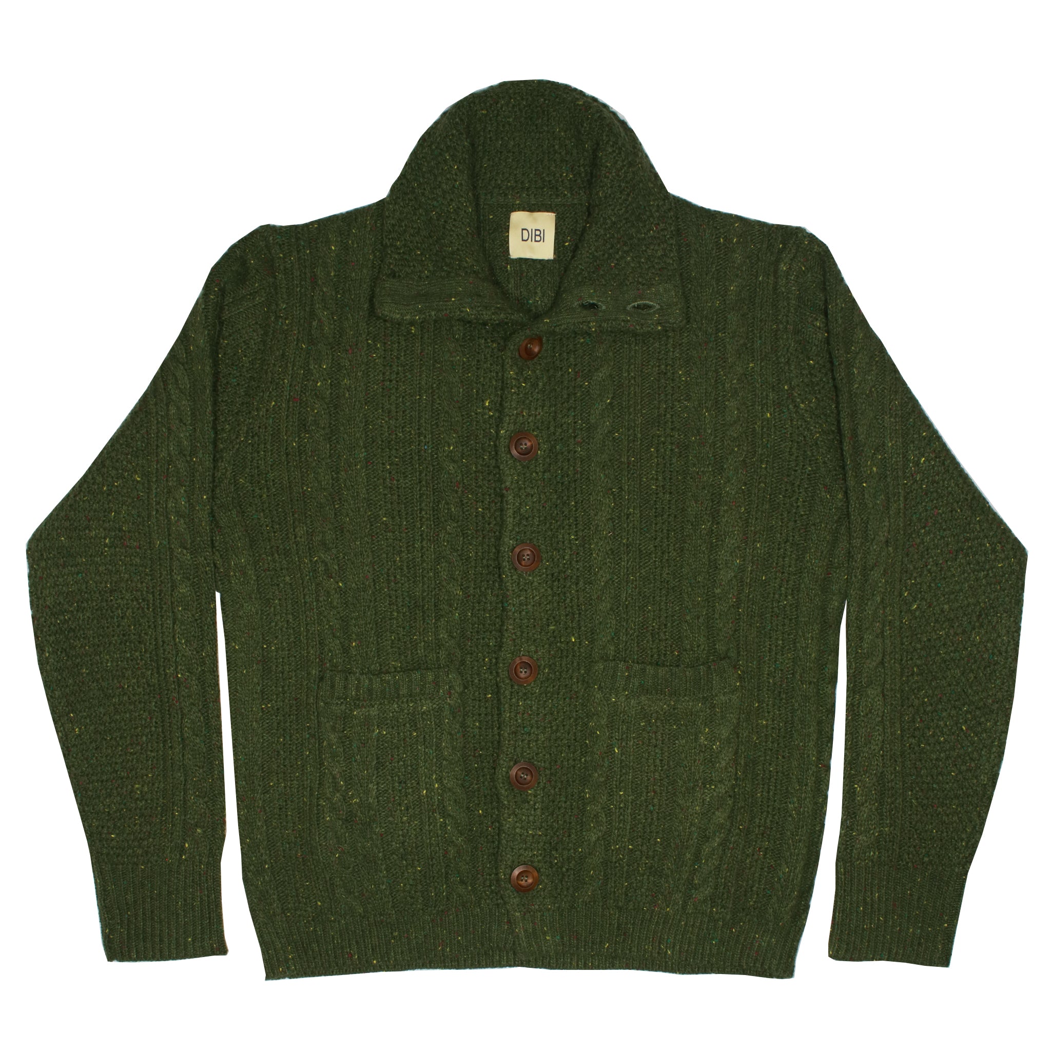 Forest Green Donegal Cardigan Sweater