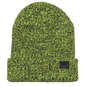 Black & Neon Yellow Cotton Beanie from DIBI