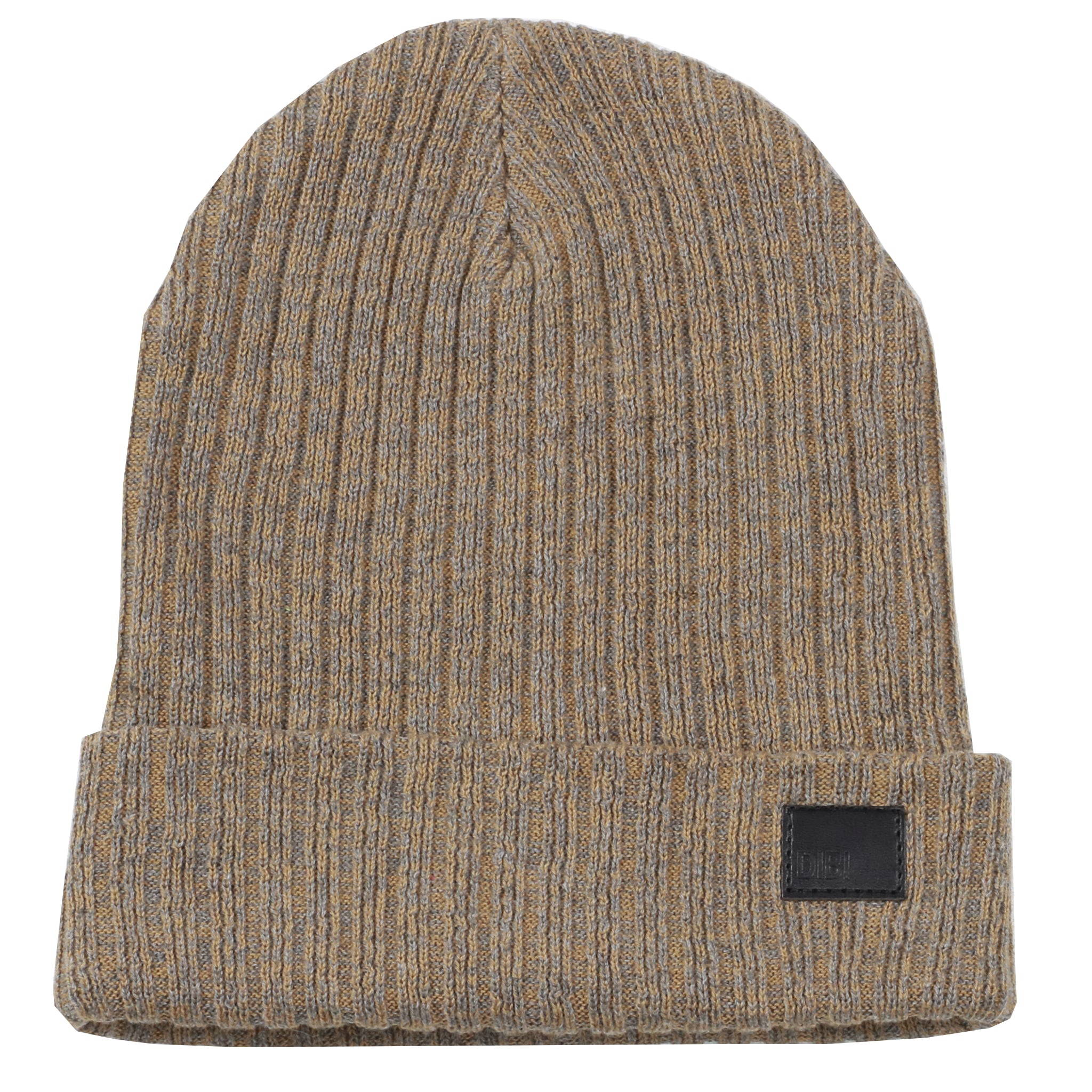 Brown & Charcoal Cotton Beanie from DIBI