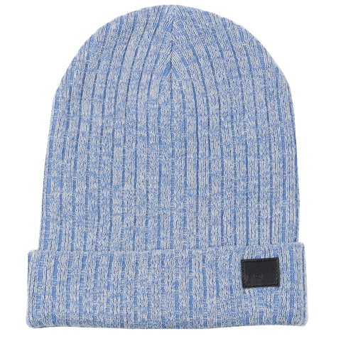 Steel Blue & Light Grey Cotton Beanie from DIBI