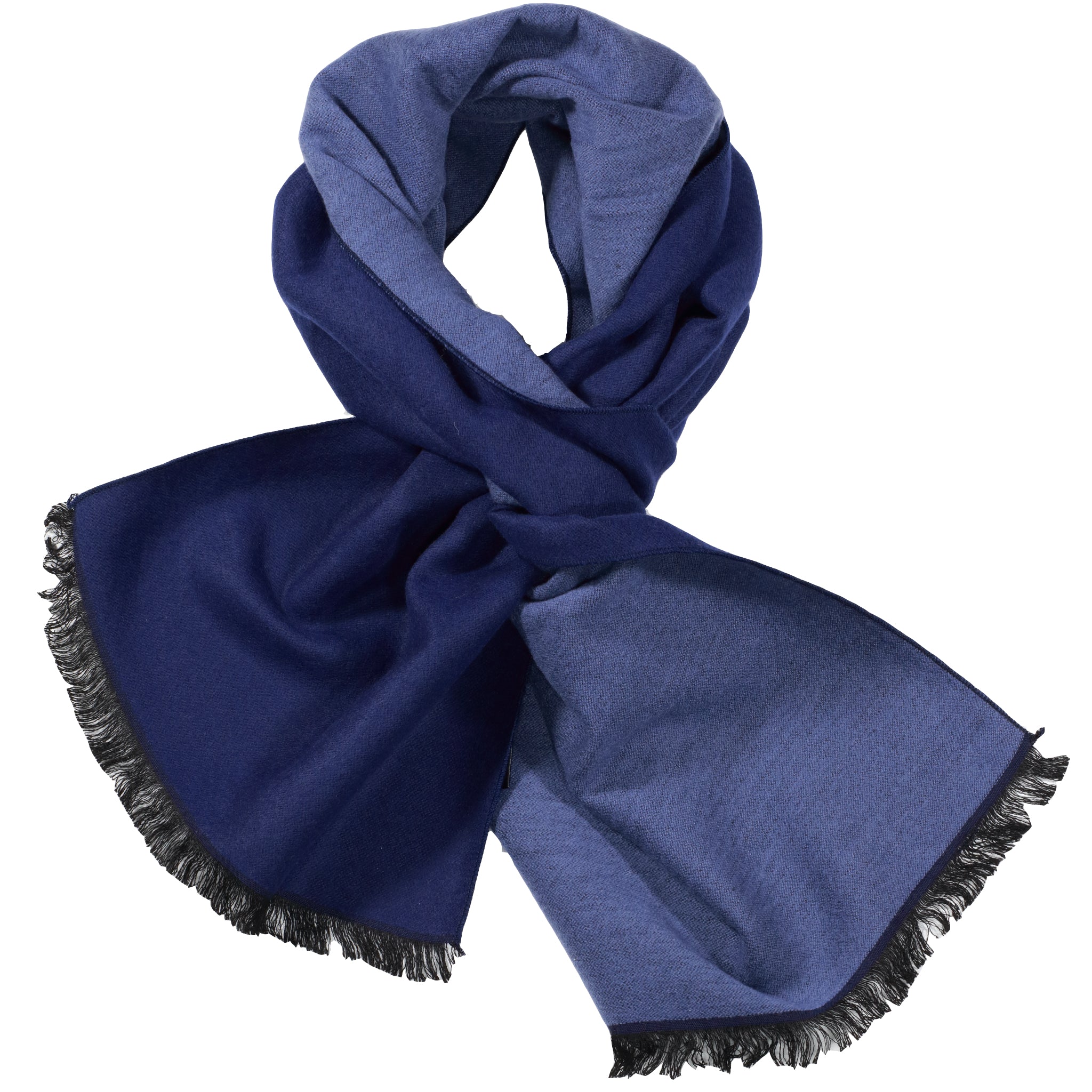 Navy & Blue Solid Scarf