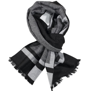 Black & Light Grey Pattern Scarf