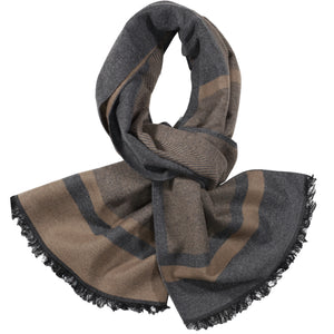 Brown & Grey Patter Scarf