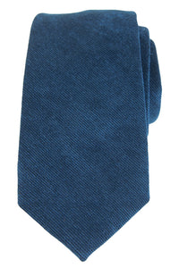 Navy Blue Corduroy Tie