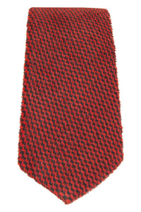 Plush Red Herringbone Tie