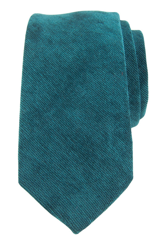 Teal Corduroy Tie