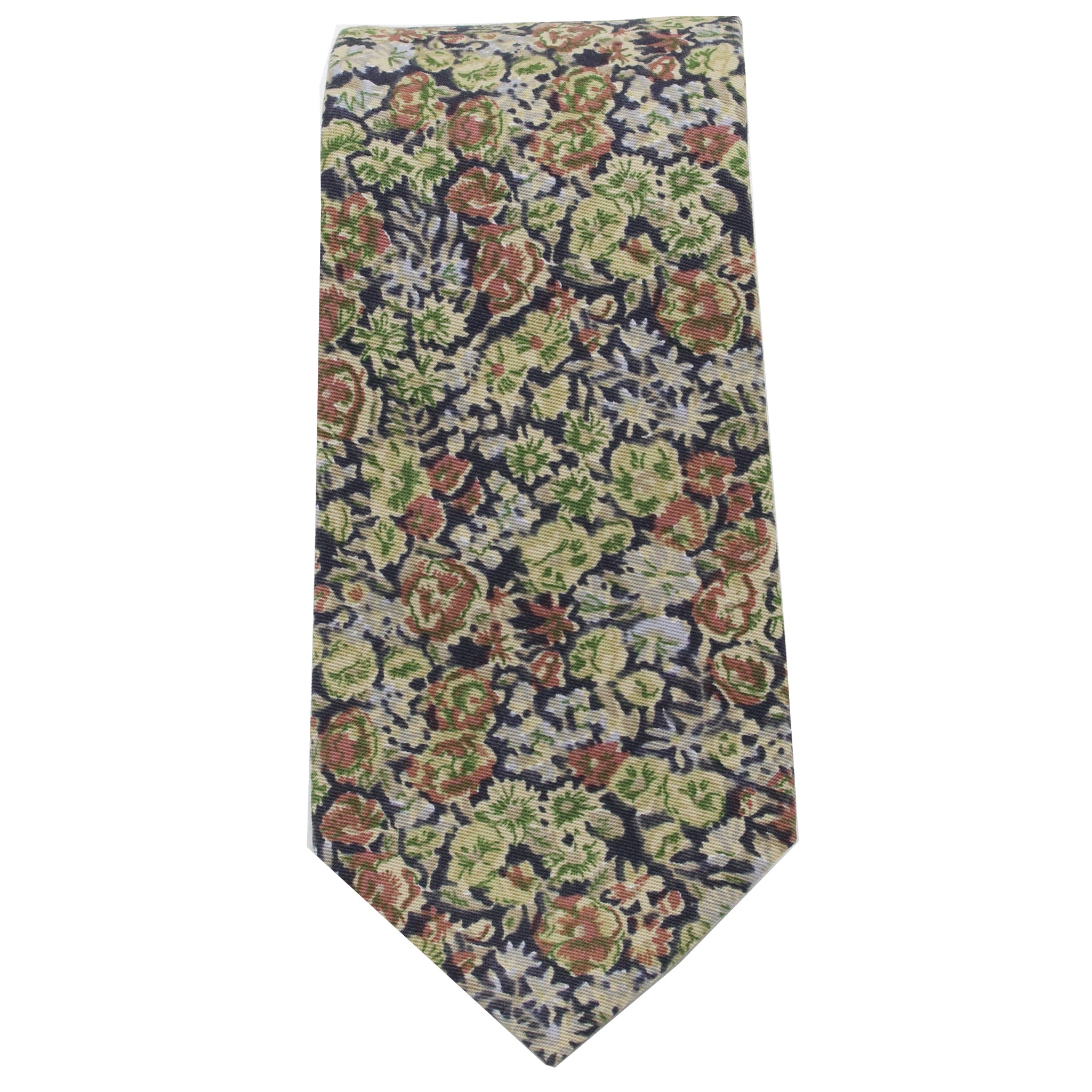 Earth Tone Floral Tie