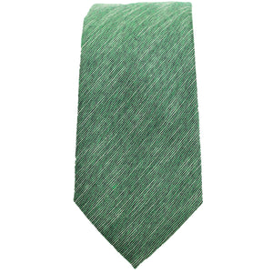 Green & Black Linen Tie