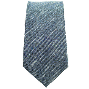 Navy & Black Linen Tie