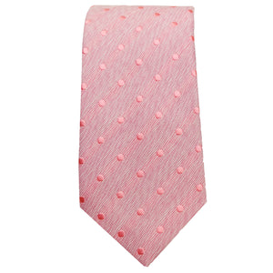 Pink & Pink Polkadot Tie