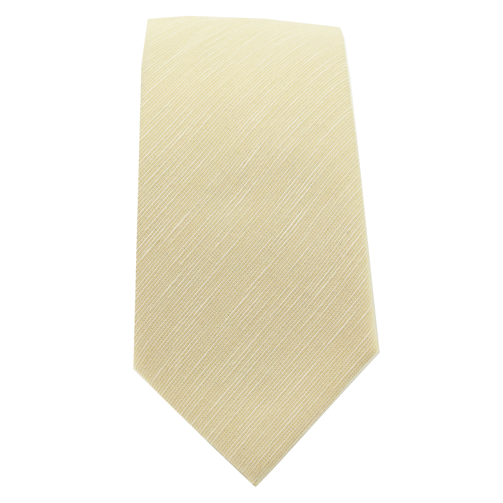 Khaki & White Linen Tie