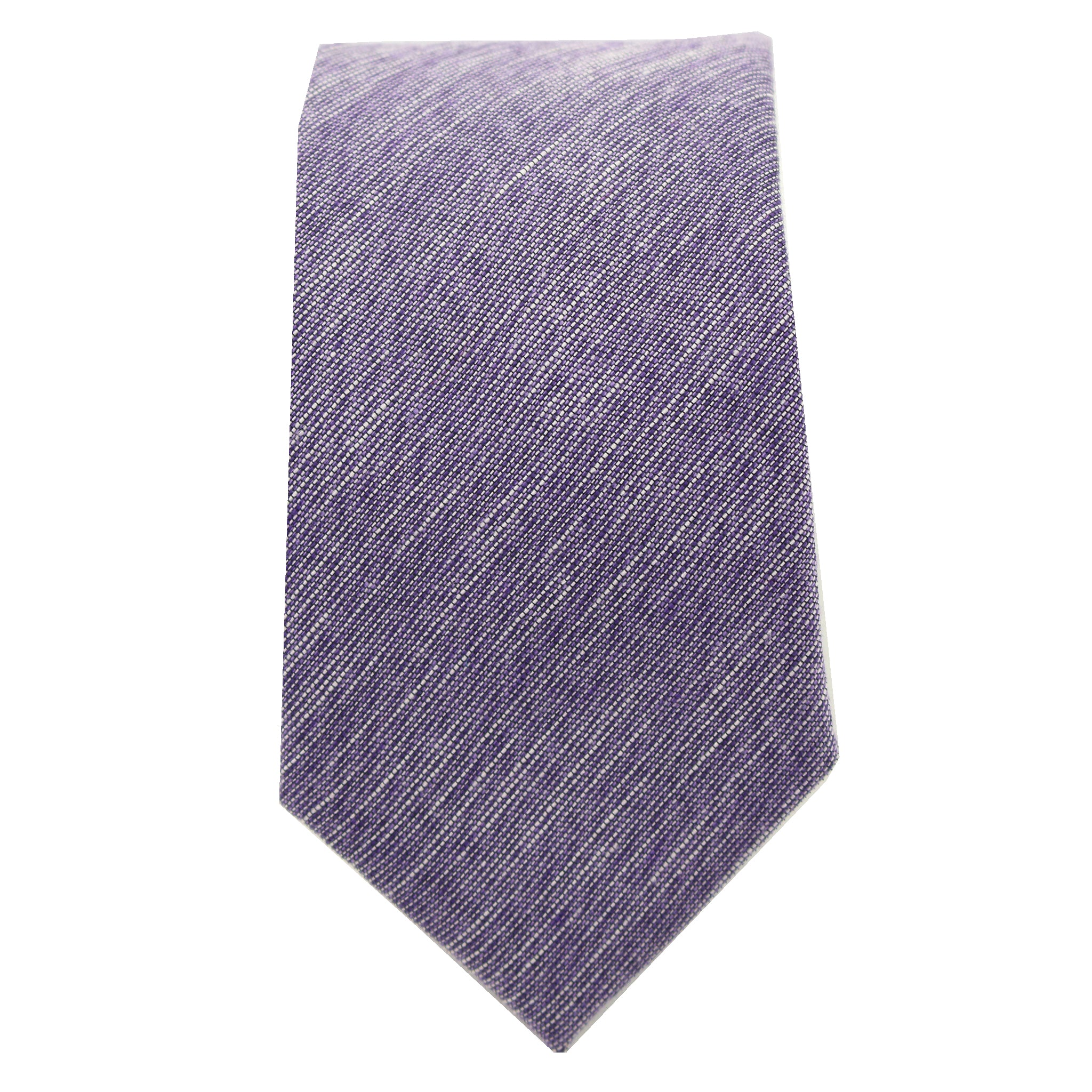 Purple & Black Linen Tie