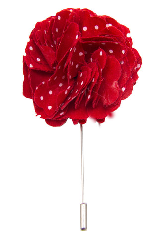 Red Polka Lapel Pin