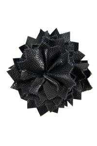 Black Leather Lapel Pin