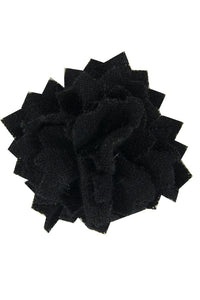 Black Wool Lapel Pin