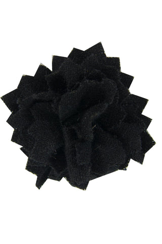 Black Wool Lapel Pin