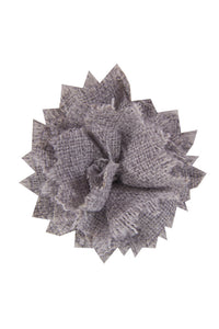 Light Grey Linen Lapel Pin