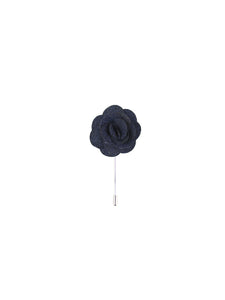 Dark Navy Textured Lapel Pin from DIBI