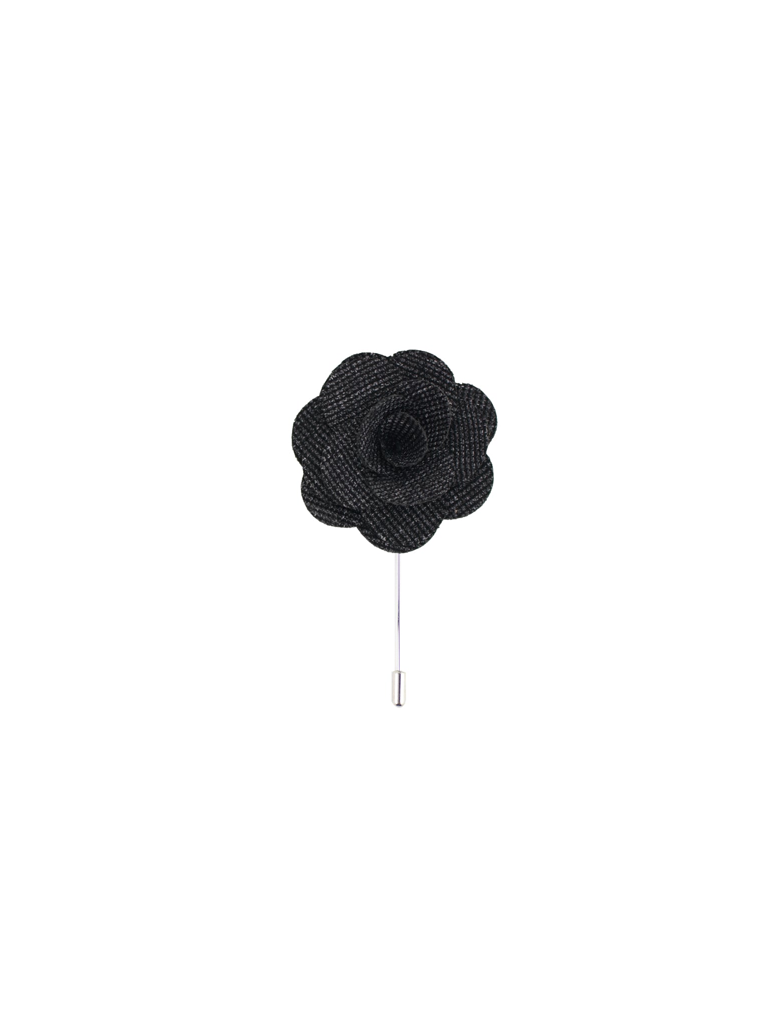 Charcoal Textured Lapel Pin
